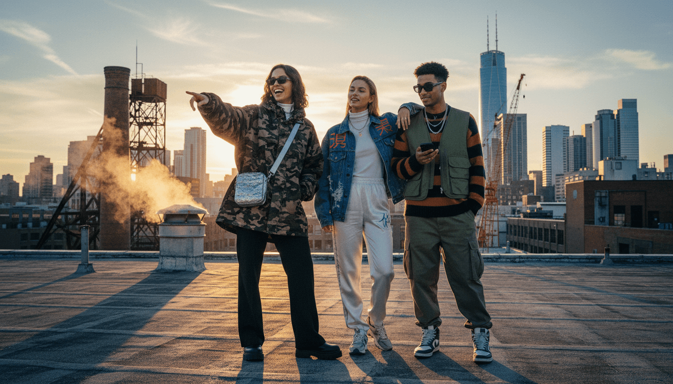 Wide shot of Cinar in editorial styling